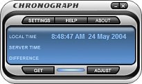 Chronograph Atomic Time Clock