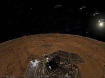 Pohľad zo sondy umiestnené na Marse