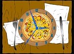Pizza Clock Screensaver