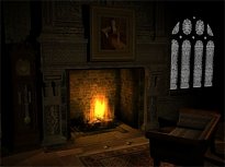 Old Fireplace Animated Wallpaper