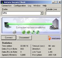Astaro Secure Client - náhľad