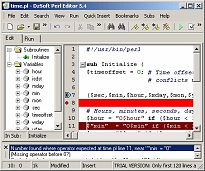 DzSoft Perl Editor