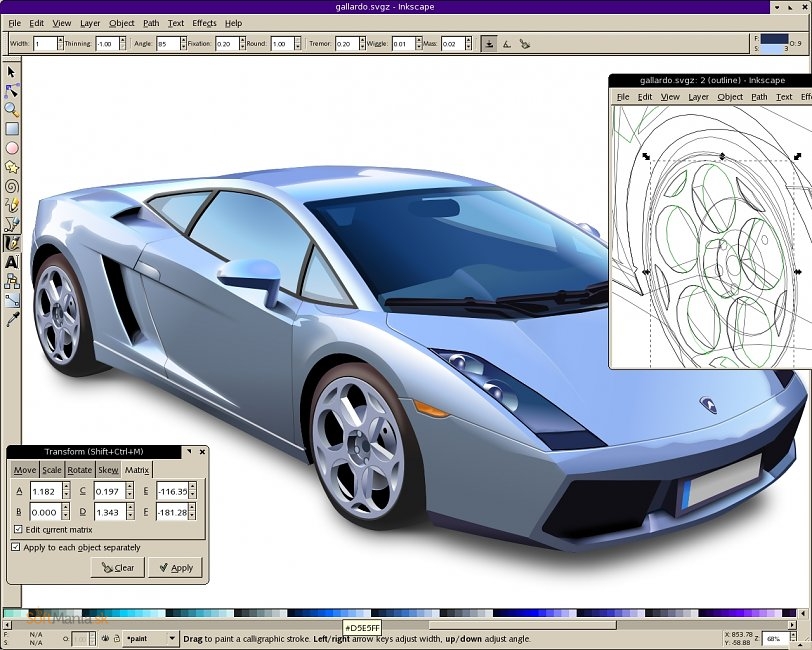 inkscape vector drawing