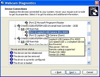 Webcam Diagnostics