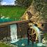 Watermill by Waterfall Screen Saver