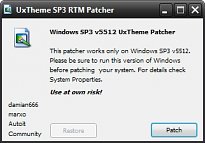SP3 UxTheme Patcher