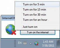 Zapnite internet na 5 minút, hodinu, alebo neobmedzenú dobu