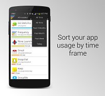 Trieďte aplikácie podľa času
